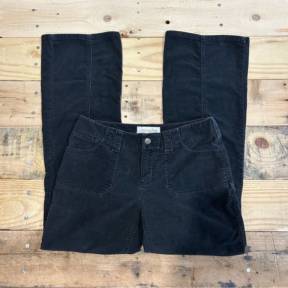 LONDON JEAN The Christie Fit Chino Stretch Women Black Corduroy Pant Sz 6 Short - Picture 2 of 7